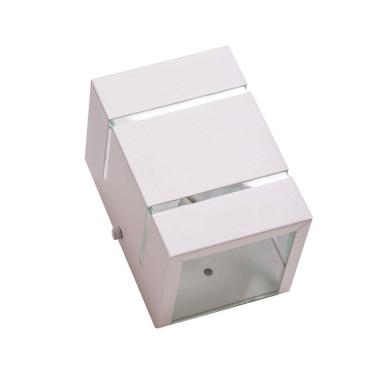 Imagem de Kit 2 Arandela Branco 2 Focos E 2 Frisos Parede Muro Ar1510