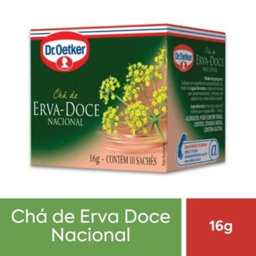 Imagem de Chá Erva Doce Nacional Dr. Oetker Caixa 16g - 10 Saquinhos
