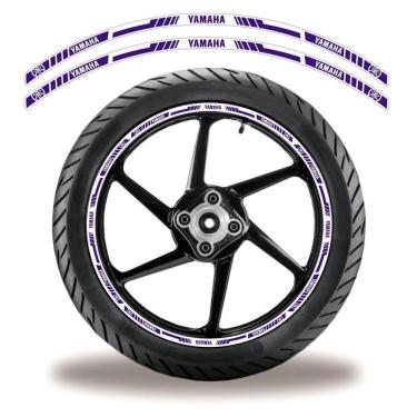 Imagem de Adesivo Refletivo Friso Roda Moto Yamaha Azul Azul 4