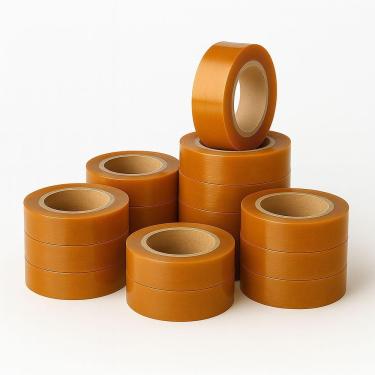 Imagem de Kit 16 Fitas Adesiva Larga Durex Laranja 250m Embalagem Fechamento Caixa Uso Geral Resistente