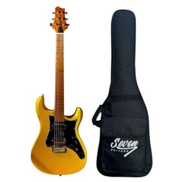Imagem de Guitarra Seven SGT277 HH SPR Traste Inox Gold Com Bag - Seven Guitars