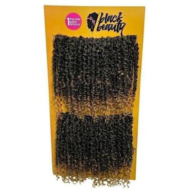 Imagem de Cabelo Crochet Safira Sintético 25cm Preto/Mel - Black Beauty, 1B/27