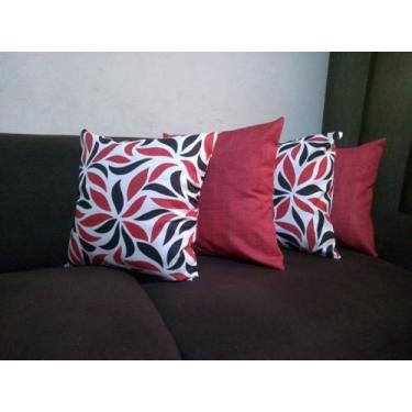 Imagem de Kit 4 Capas Almofadas Estampadas Lindas Decorativas Sala Sofá C/ Ziper