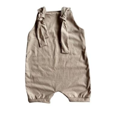 Imagem de Jardineira Verão Bebê Macacão Curto de Bebe Infantil P M G 1 - Mali Ar