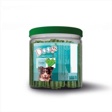 Imagem de Bifinho Dental Doogs Menta Petisco Bucal p/ Cães 800g (pote)