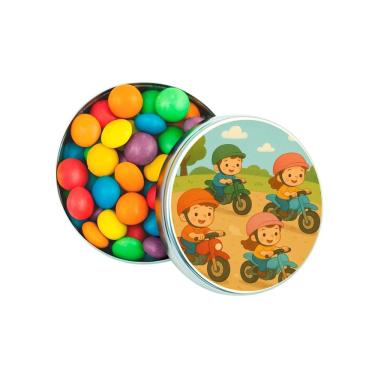 Imagem de Latinha Lembrancinha Personalizada Motocicletas Kids