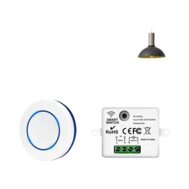 Imagem de Interruptor De Luz Com Controle Remoto Sem Fio 433MHz, Receptor De Rel