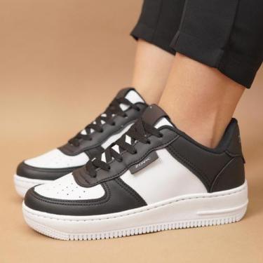 Imagem de Tênis Casual Branco Unissex Feminino Casual 34 Ao 43 Envio Imediato - 