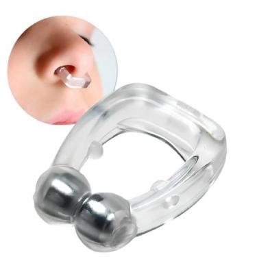Imagem de Dilatador Nasal Clip Magnético Anti Ronco Apneia do Sono Auxilia a Res