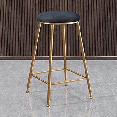 Imagem de KRASS Banquetas de metal, uso doméstico sala de jantar móveis cadeiras de balcão de café da manhã banqueta de maquiagem multifuncional, # 4,43 * 65 cm, Collector88