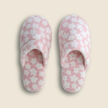 Imagem de Pantufa Flower Microfibra Rosa - A\CASA