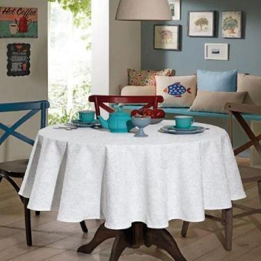 Imagem de Toalha de Mesa Dohler Athenas Edite Branca Estampada Clean Limpa Fácil