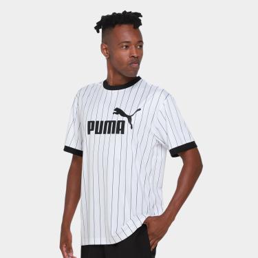 Imagem de Camiseta Puma Striped Jersey Masculina-Masculino