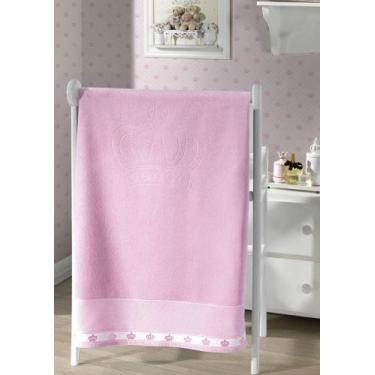 Imagem de Toalha de Banho p/ Bordar - Baby Classic - Rosa 5211 - Aveludada - Doh
