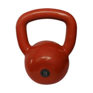 Imagem de Kettlebell Emborrachado Treinamento Funcional Fitness 18,0kg - ANILHAS