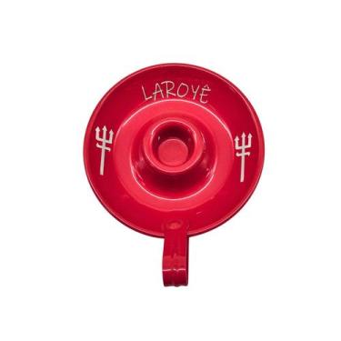 Imagem de Castiçal para vela palito tema exu - unidade (vermelho) - SAGRADA VELA