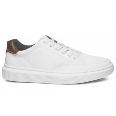 Imagem de Sapatênis Infantil Masculino Pegada 372103, Branco pinhao, 32