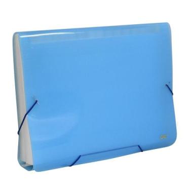Imagem de Pasta Sanfonada Line A4 Com 31 Divisões Azul - Dac