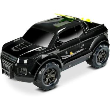 Imagem de Pick-up Force Carrinho Roma Brinquedos - 40 Cm, Preto