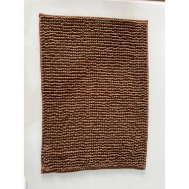 Imagem de Tapete de banheiro bolinha microfibra antiderrapante - HABITAT, MARROM