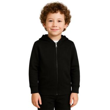 Imagem de Blusa de Moletom Masculino Casaco Infantil Menino de Ziper Jaqueta com