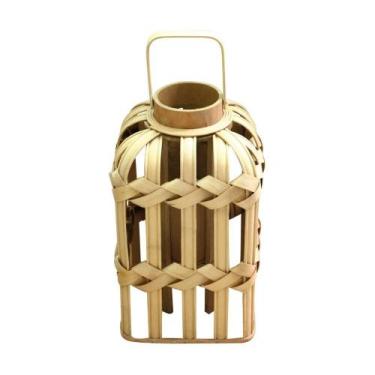 Imagem de Lanterna Decorativa em Bambu BTC 21x21x36cm