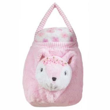 Imagem de Manta Infantil Feminina Corttex Le Petit com Bolsinha 0700, CINZA, Ros