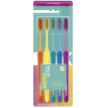 Imagem de Escova Dental Kess Basic Action 5 Unidades - Belliz