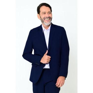 Imagem de Terno Melange Azul Marinho 50 - CAMISARIA COLOMBO