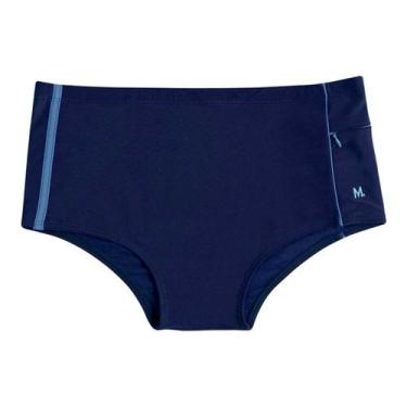 Imagem de Sunga Praia Piscina Slip Mash Secagem Rápida Com Bolso, Marinho, P