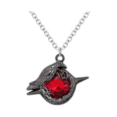 Imagem de Broche Black Crow Love Deepspace Sylus, Pingente De Colar De Rubi Para