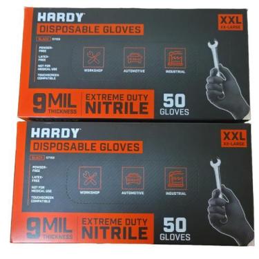 Imagem de Luvas de nitrila sem pó 9 mil XXL 100 un. - Marca Própria