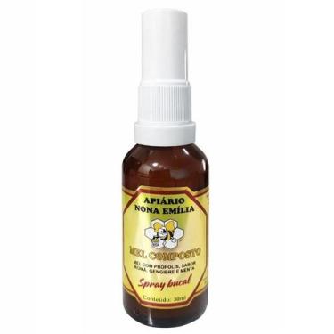 Imagem de Spray Bucal Mel com Própolis, Romã, Gengibre e Menta, 30 ml Apiário No