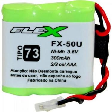 Imagem de Bateria Universal Telefone Sem Fio 3,6V AAA 300mAh FX-50U Flex