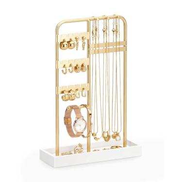 Imagem de Organizador de Joias ChuStory Dourado 18x7x28 cm