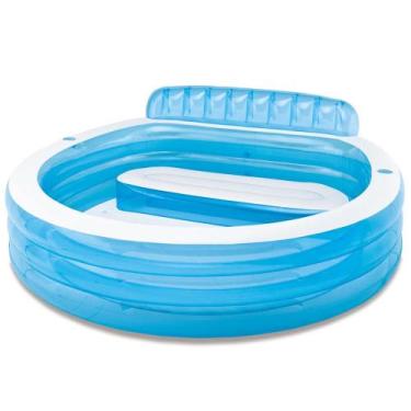 Imagem de Piscina Familiar Inflável Lounge com Assento 590L Intex