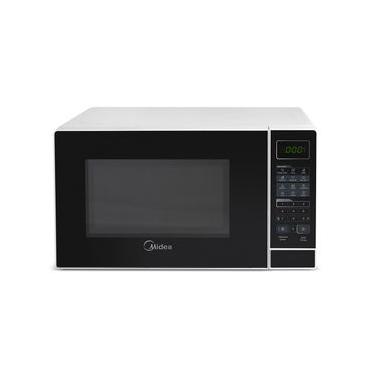 Imagem de Micro-ondas 20L Branco Porta Preta Minuto Fácil Midea