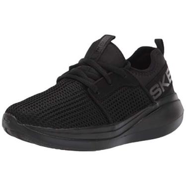 Imagem de Skechers - Boys Go Run Fast - Welzo Shoe, Size: 5 M US Big Kid, Color: Black/Black