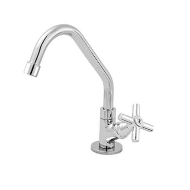 Imagem de TORNEIRA P/COZ MESA B. ALTA 1/4 VOLTA DN15 C31 1167 LEAO METAIS