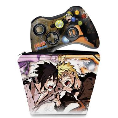 Imagem de Capa Case E Skin Compatível Xbox 360 Controle - Naruto - Pop Arte Skin