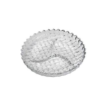 Imagem de PETISQUEIRA COM 3 DIVISÓRIAS DE CRISTAL TRESS 23CM TRANSPARENTE