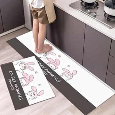 Imagem de jia cool 1 peça conjunto de tapetes de cozinha antiderrapante tapete de apoio para casa festa de feriado tapete vintage, para tapete de cozinha, (40,64 cm x 119,44 cm)