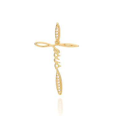 Imagem de Pingente jesus com zircônias Branco-542319-Rommanel Cor: Branco