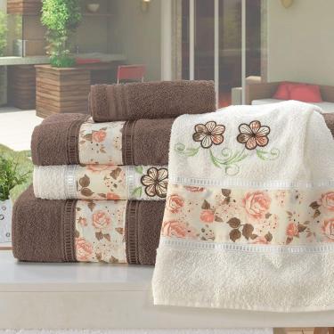 Imagem de Jogo de Banho Passione 5 Peça Tabaco com Salmão