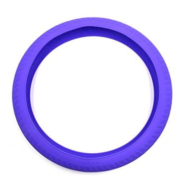 Imagem de uxcell Protetor universal de silicone roxo capa de volante antideslizante para veículo de carro