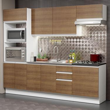 Imagem de Cozinha Completa 100% Mdf Madesa Acordes Branco Rustic