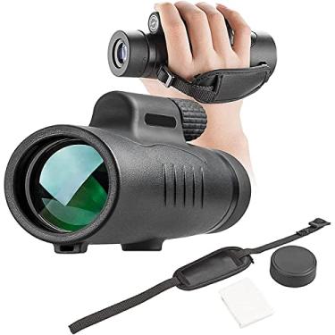 Imagem de Telescópio monocular, 10x42 HD zoom monocular Telescópio com alça de mão, prisma BAK4 e monocular FMC à prova d'água para caminhadas, passeios turísticos, jogos de bola de concerto, camping,