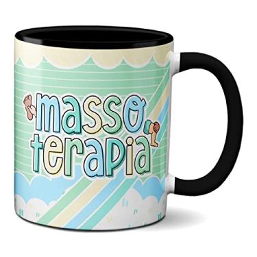 Imagem de Caneca Massoterapeuta Profissão Presente Massoterapia (Preta)