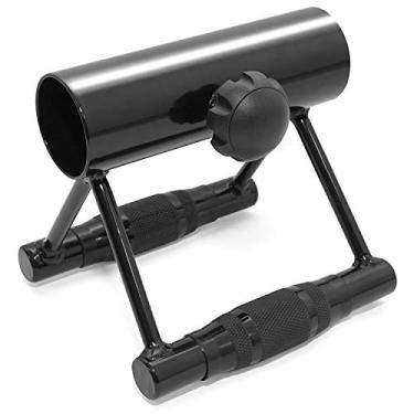 Imagem de Yes4All Landmine – Alça dupla em D com alças de borracha texturizada – Alça dupla em D para barras olímpicas de 5 cm