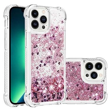 Imagem de Para iPhone 14 13 12 11 Pro Max Mini X XS XR 7 8 14 Plus cases Glitter Dazzle Love Quicksand Case,I,Para iPhone XS